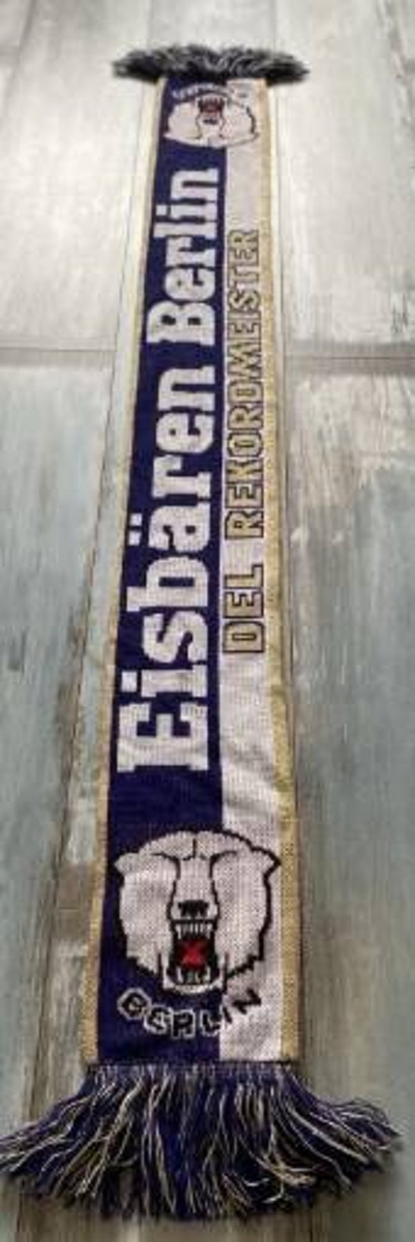 EHC Eisbären Berlin Fan Schal 🏒 DEL Rekordmeister 🏒 Eisbären Berlin 🏒