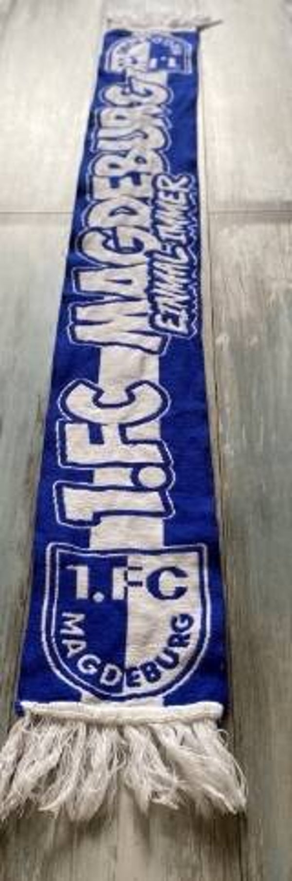 1. FC Magdeburg Fan Schal ⚽️ FCM ⚽️ Breitschal ⚽️ Einmal FCM Immer FCM ⚽️