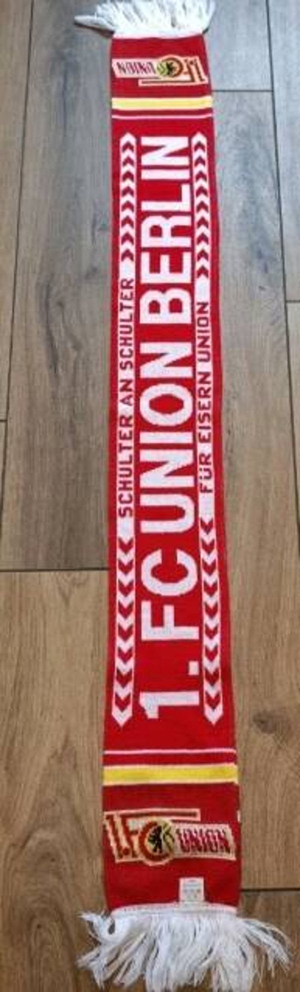 1.FC Union Fan Schal Mit Fransen "WALDSEITE ULTRAS , FANSZENE ⚽⚽⚽⚽