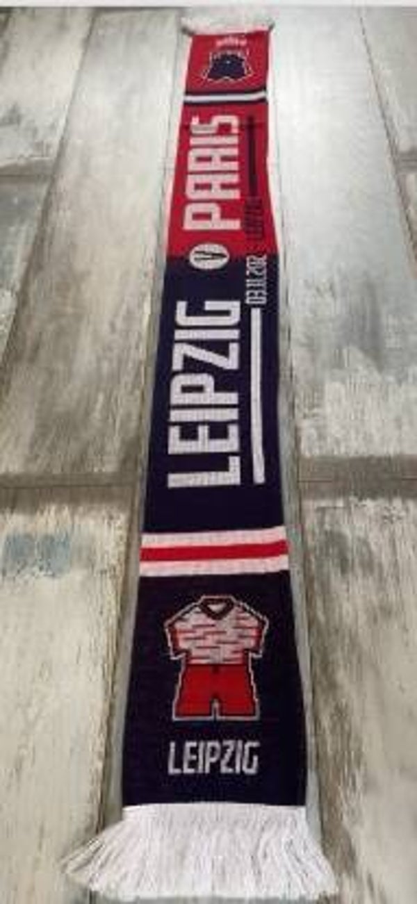 RB Leipzig vs Paris St. German Fan Schal ⚽️ Spieltagsschal 31.11.2021 ⚽️ RB ⚽️