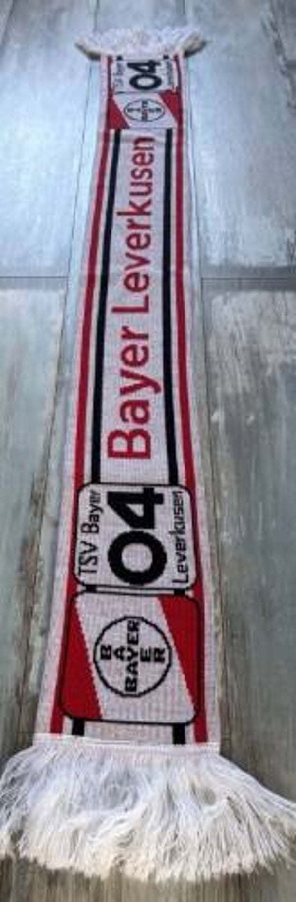TSV Bayer 04 Leverkusen Fan Schal ⚽️ Bayer Logo ⚽️ Oldscool ⚽️ Top Zustand 🧣