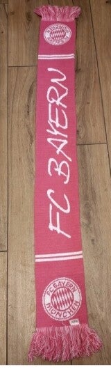 FC Bayern München Fan Schal Mit Fransen "Pink / Rosa /Glitzernd ⚽⚽⚽⚽