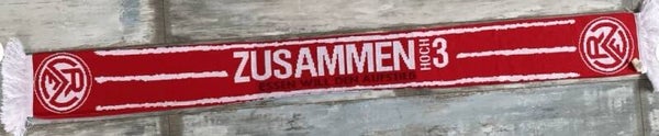Rot-Weiss Essen Fan Schal ⚽️ Zusammen Hoch 3 ⚽️ Essen Will Den Aufstieg🧣
