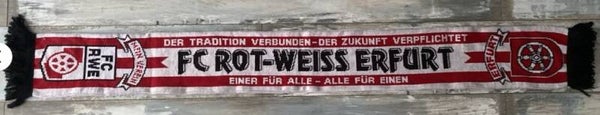 FC Rot-Weiss Erfurt Fan Schal ⚽️ Dem Verein Zur Ehre Das Beste Zu Geben ⚽️...
