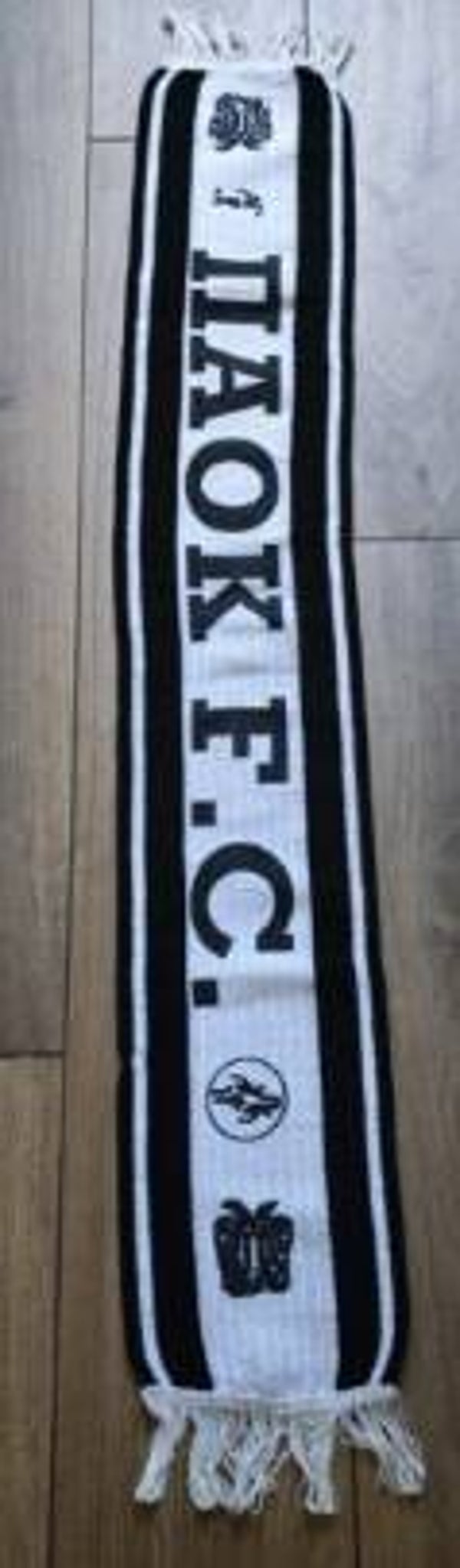 PAOK Thessaloniki Fan Schal Mit Fransen "Siebdruck " ⚽⚽⚽⚽