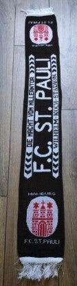 FC St.Pauli Fan Schal Mit Fransen ( Wilhelm-Koch-Stadion 1970 -1998 ) ⚽⚽⚽⚽