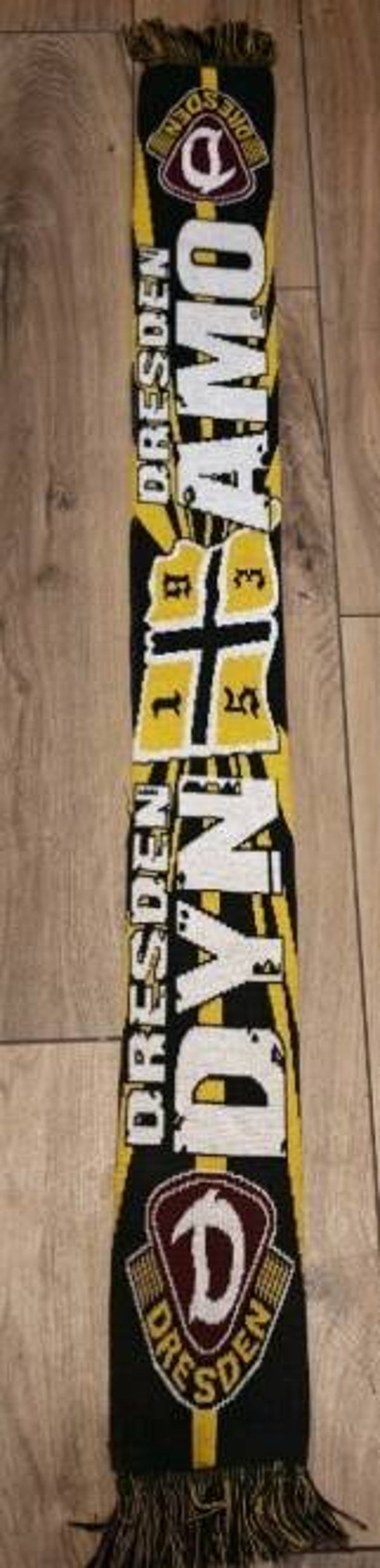 Dynamo Dresden Fan Schal Mit Fransen " Ein Ganzes Leben Lang "⚽⚽⚽⚽