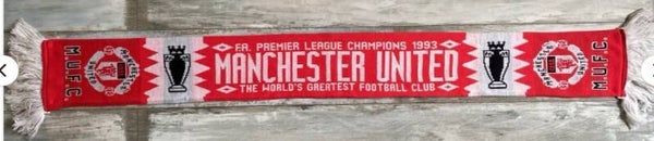 Manchester United Fan Schal ⚽️ Schal Aus Den 90‘er ⚽️ ManU 🧣⚽️🧣