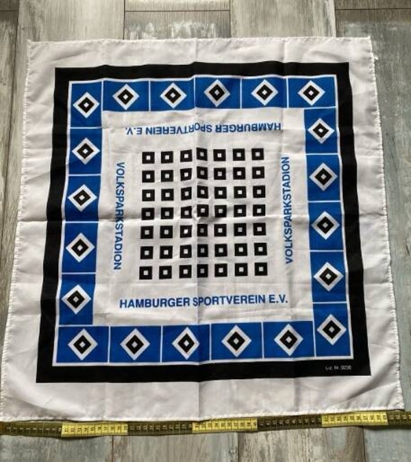 Hamburger SV Fan Tuch ⚽️ HSV ⚽️ 63x63 cm ⚽️