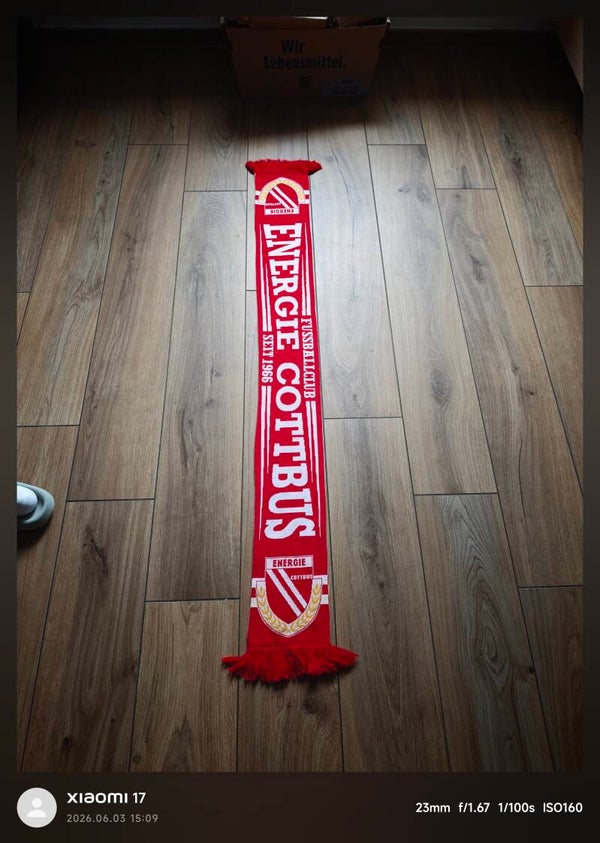 FC Energie Cottbus Fanschal mit Fransen " Since 1966 " 3.Liga ⚽⚽⚽⚽