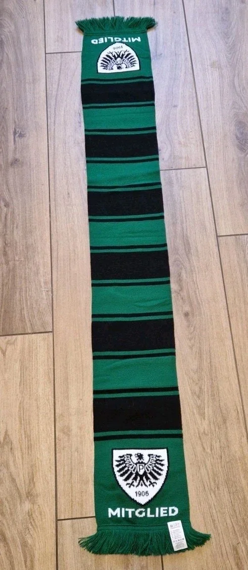 Preußen Münster Fanschal mit Fransen "Mitglied " Schal wie Neu ⚽️⚽️⚽️⚽️