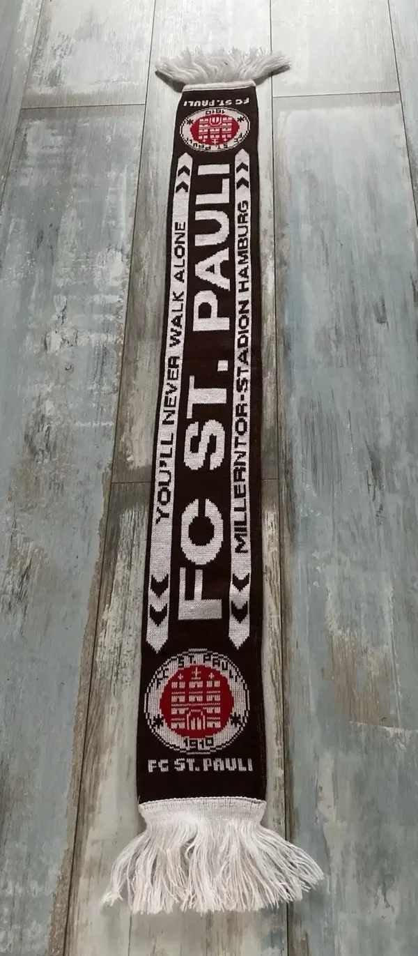 FC St. Pauli Fan Schal ⚽️ „You’ll Never Walk Alone“ ⚽️ Kinderschal 🧣⚽️🧣