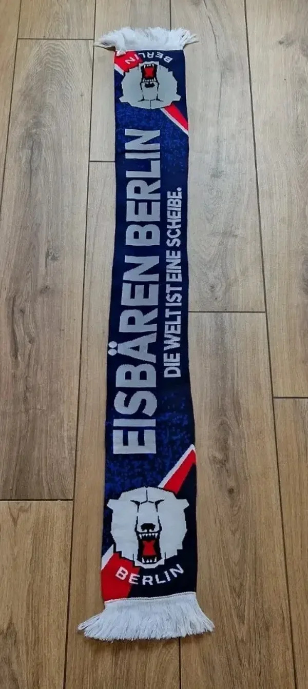 Eisbären Berlin Fanschal mit Fransen "Einmal Eisbär , immer Eisbär " 🏒🏒🏒🏒