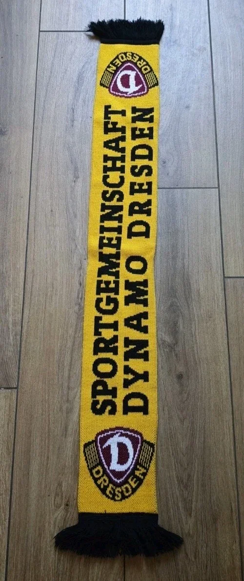 Dynamo Dresden Fan Schal Mit Fransen "Kurzschal " Sportgemeinschaft ⚽⚽⚽⚽