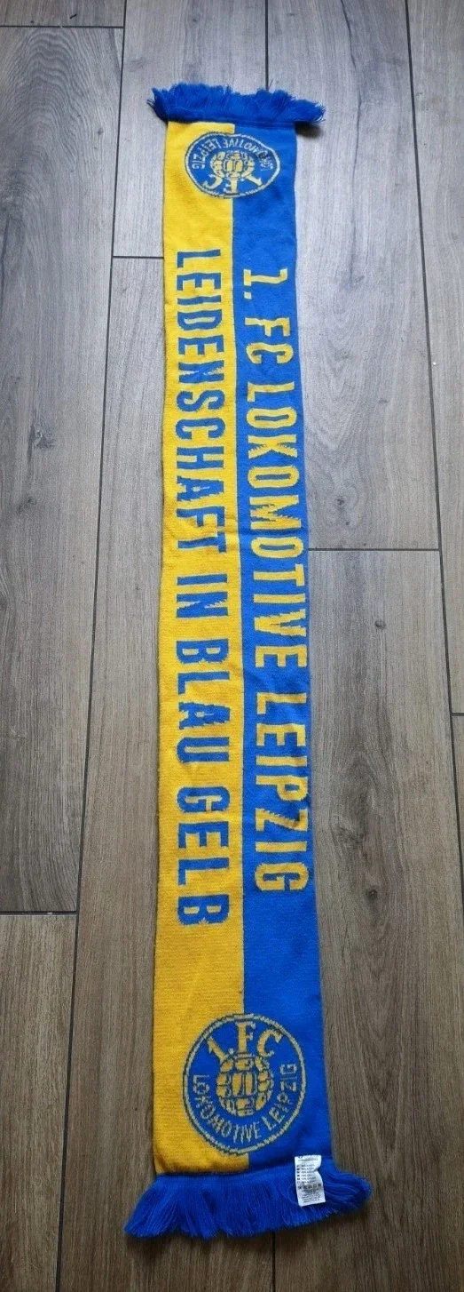 1.FC Lokomotive Leipzig Fan Schal Mit Fransen "Leidenschaft In Blau Weiß" ⚽⚽⚽⚽