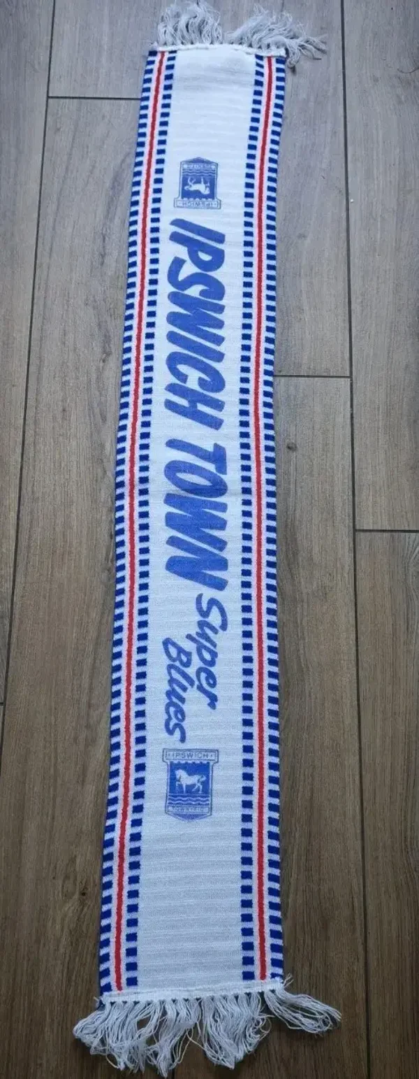 Ipswich Town Fan Schal Mit Fransen " Siebdruck " Super Blues ⚽⚽⚽⚽