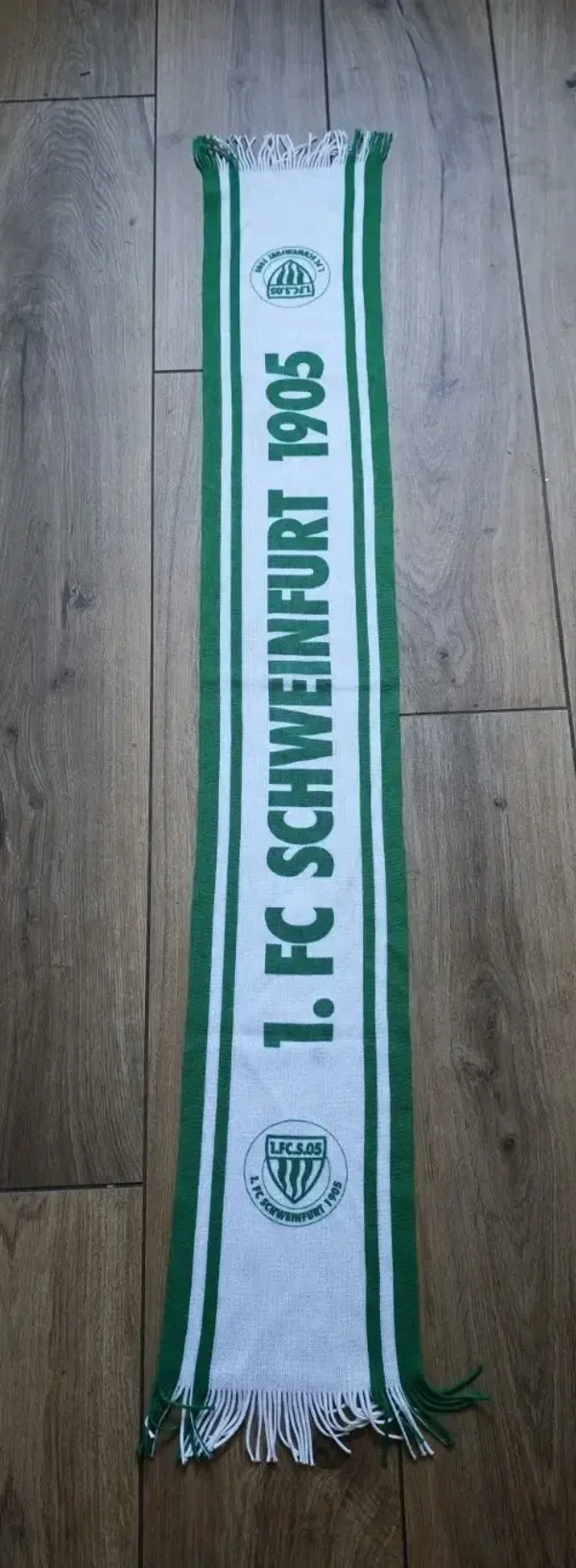 1.FC Schweinfurt 1905 Fan Schal Mit Fransen "Siebdruck " Zustand Wie Neu ⚽⚽⚽