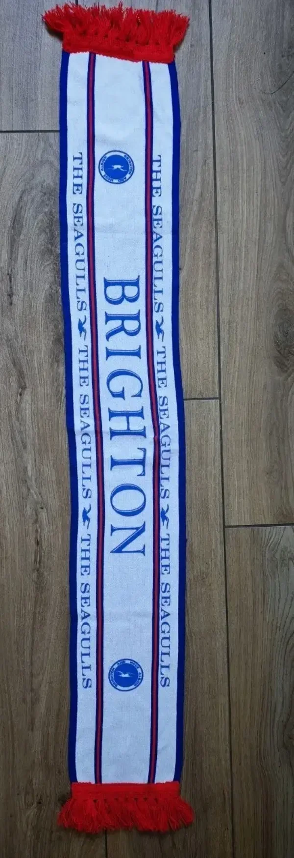 Brighton & Hove Albion Fan Schal Mit Fransen Zustand Wie Neu "Siebdruck " ⚽⚽⚽⚽