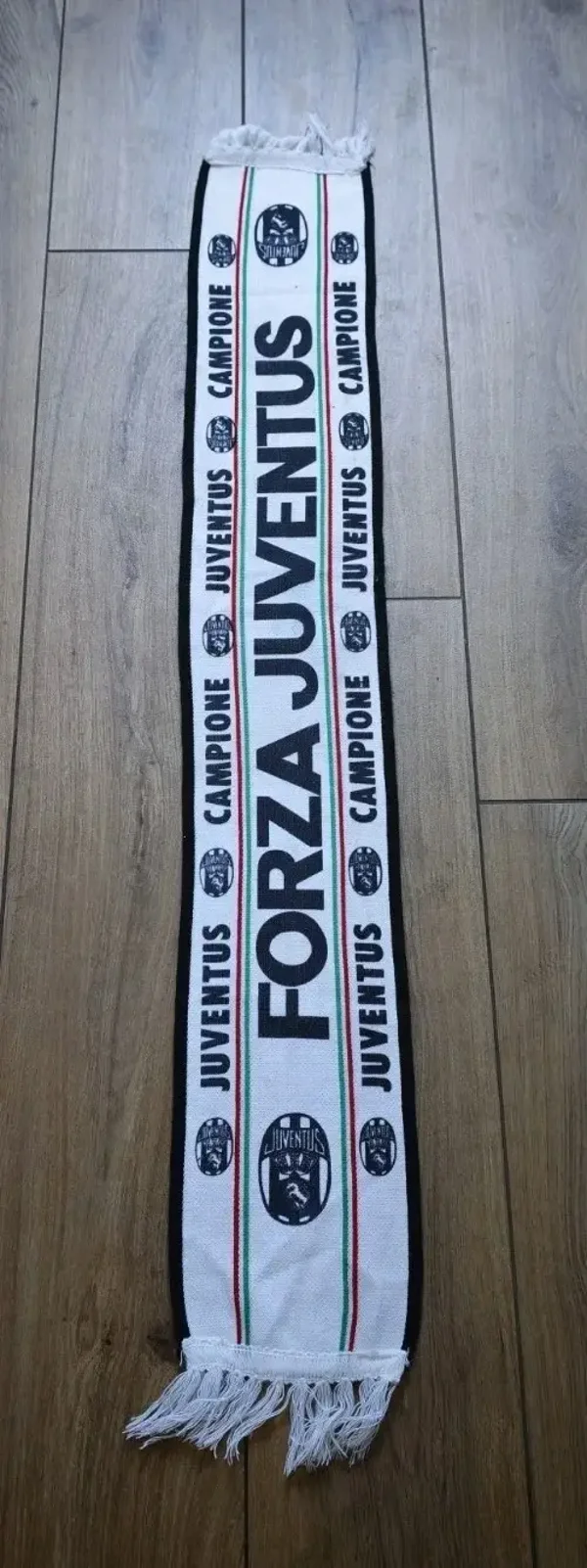 Juventus Turin Fan Schal Mit Fransen Siebdruck " Forza Juventus " ⚽⚽⚽⚽