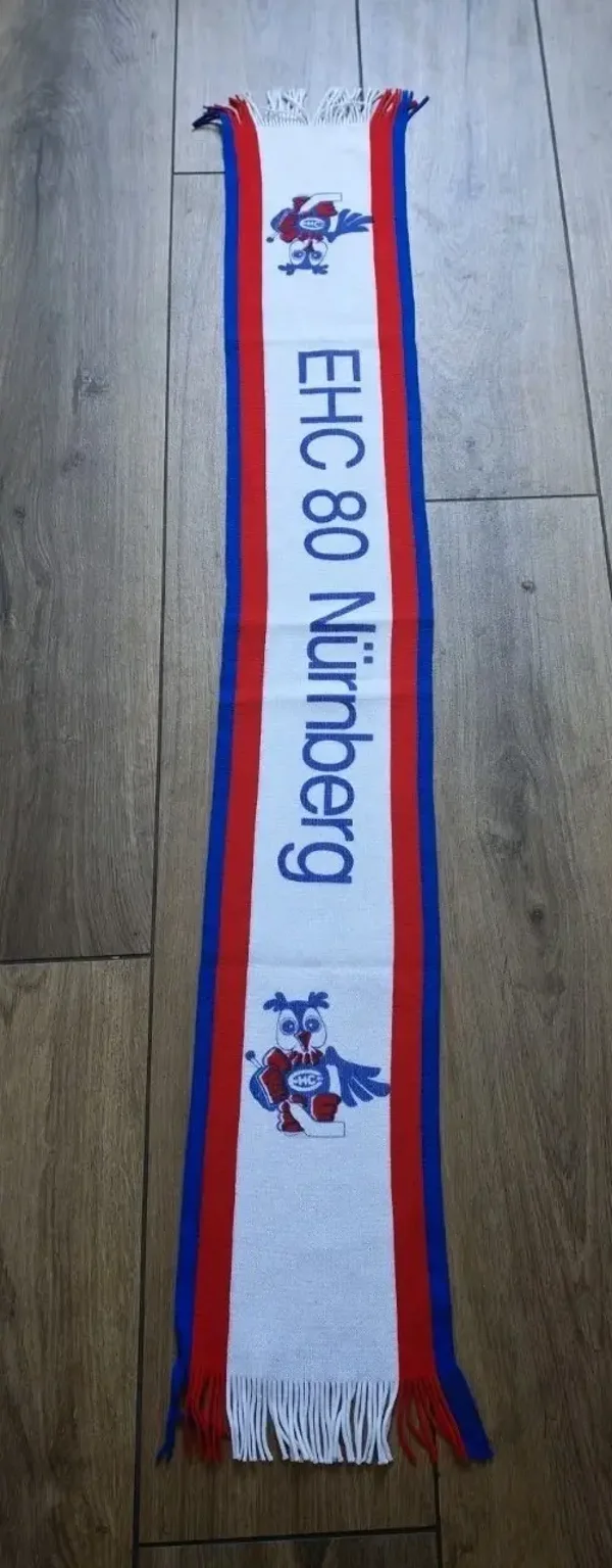 EHC 80 Nürnberg Fanschal Mit Fransen Original Schal Mit Eule 🦉 Erstes...