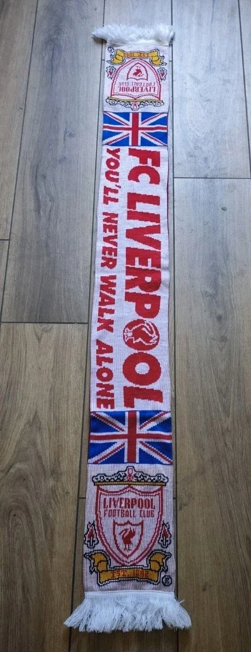Liverpool FC Fan Schal Mit Fransen "UEFA Cup Sieger 2001 " ⚽⚽⚽