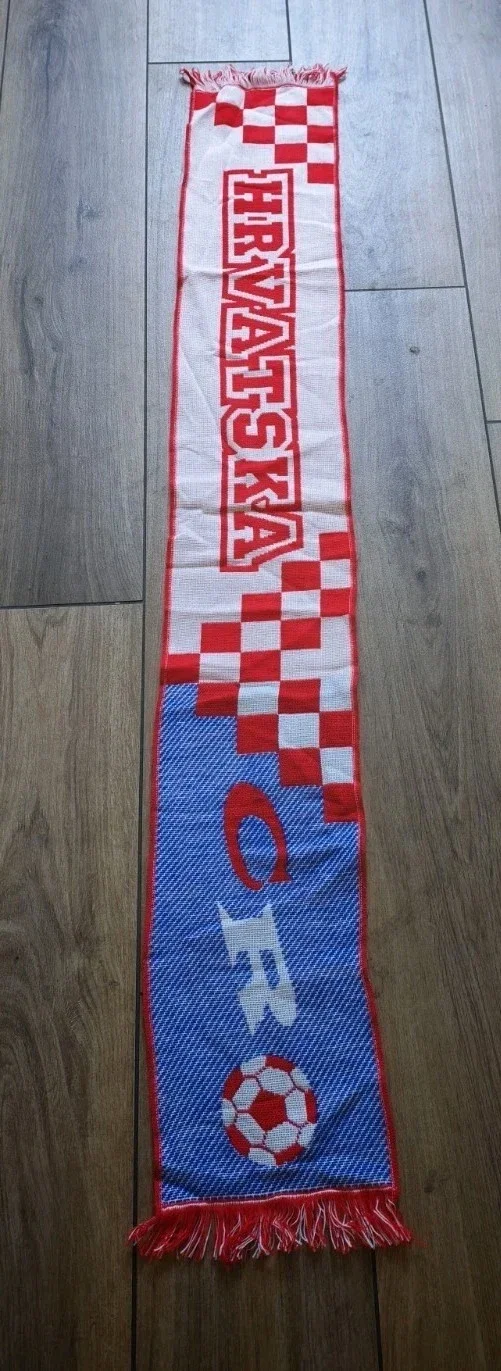 Croatia Fan Schal Mit Fransen " Hrvatska ' ⚽⚽⚽Breitschal