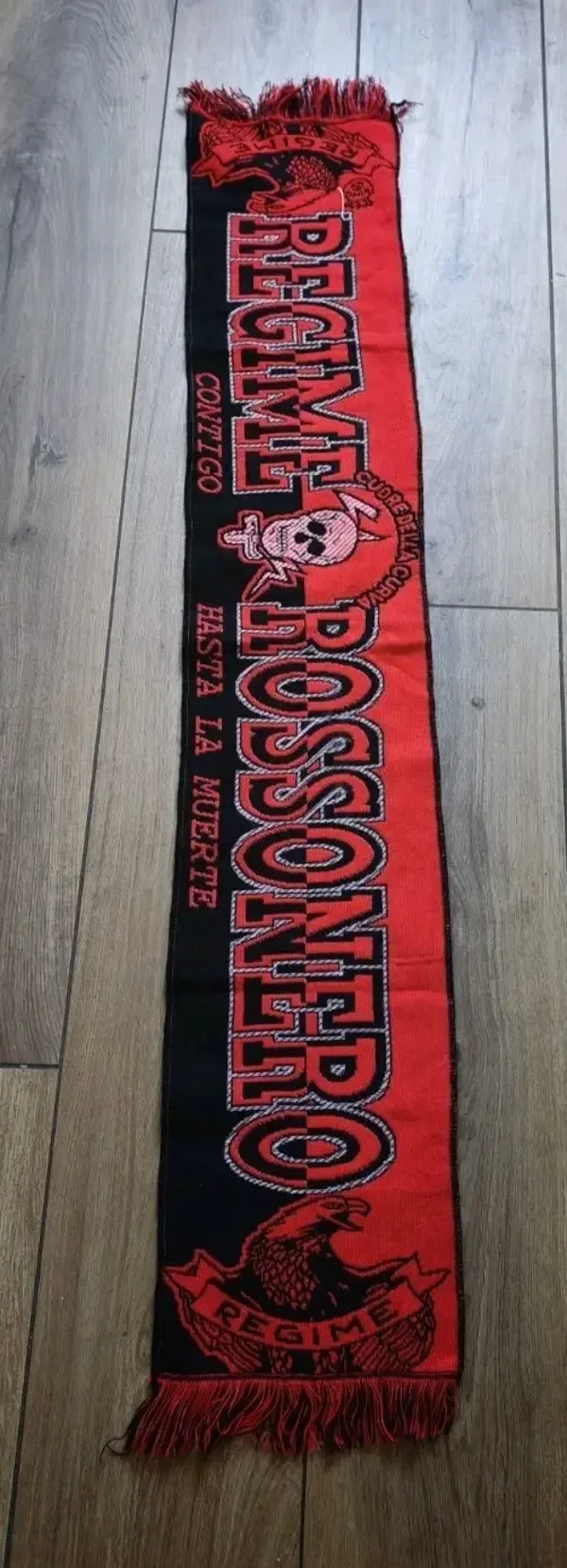 Foggia Calcio Fan Schal Mit Fransen " Regime Rossonero Ultras " 3. Italienische