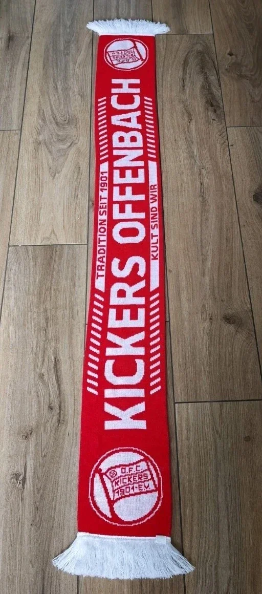 Kickers Offenbach Fan Schal Mit Fransen " Tradion Sind Wir " Quasi Neuwertig...