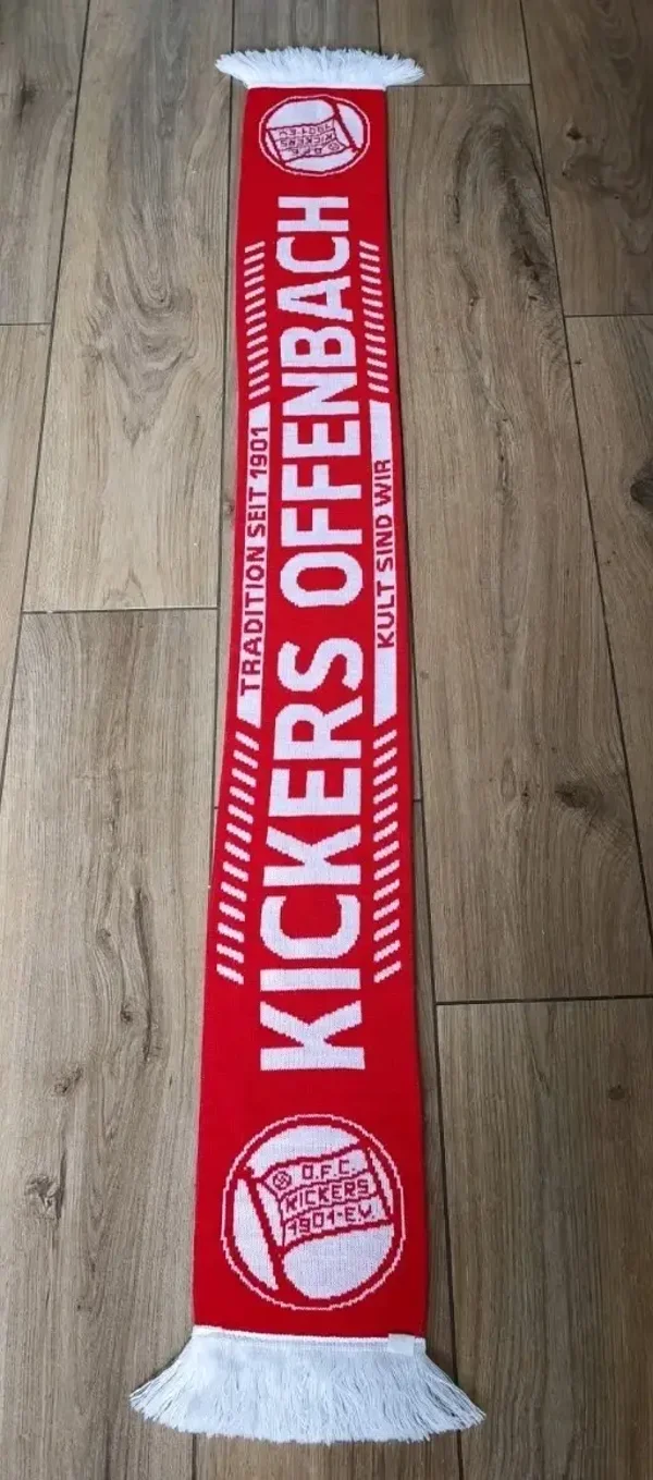Kickers Offenbach Fan Schal Mit Fransen " Tradion Sind Wir " Quasi Neuwertig...