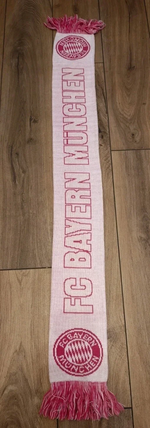 FC Bayern München Fan Schal Mit Fransen "Rosa" ⚽⚽⚽