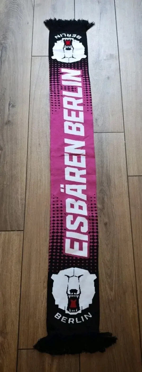 Eisbären Berlin Fan Schal Mit Fransen "Pink " Neuwertig 🏒🏒🏒