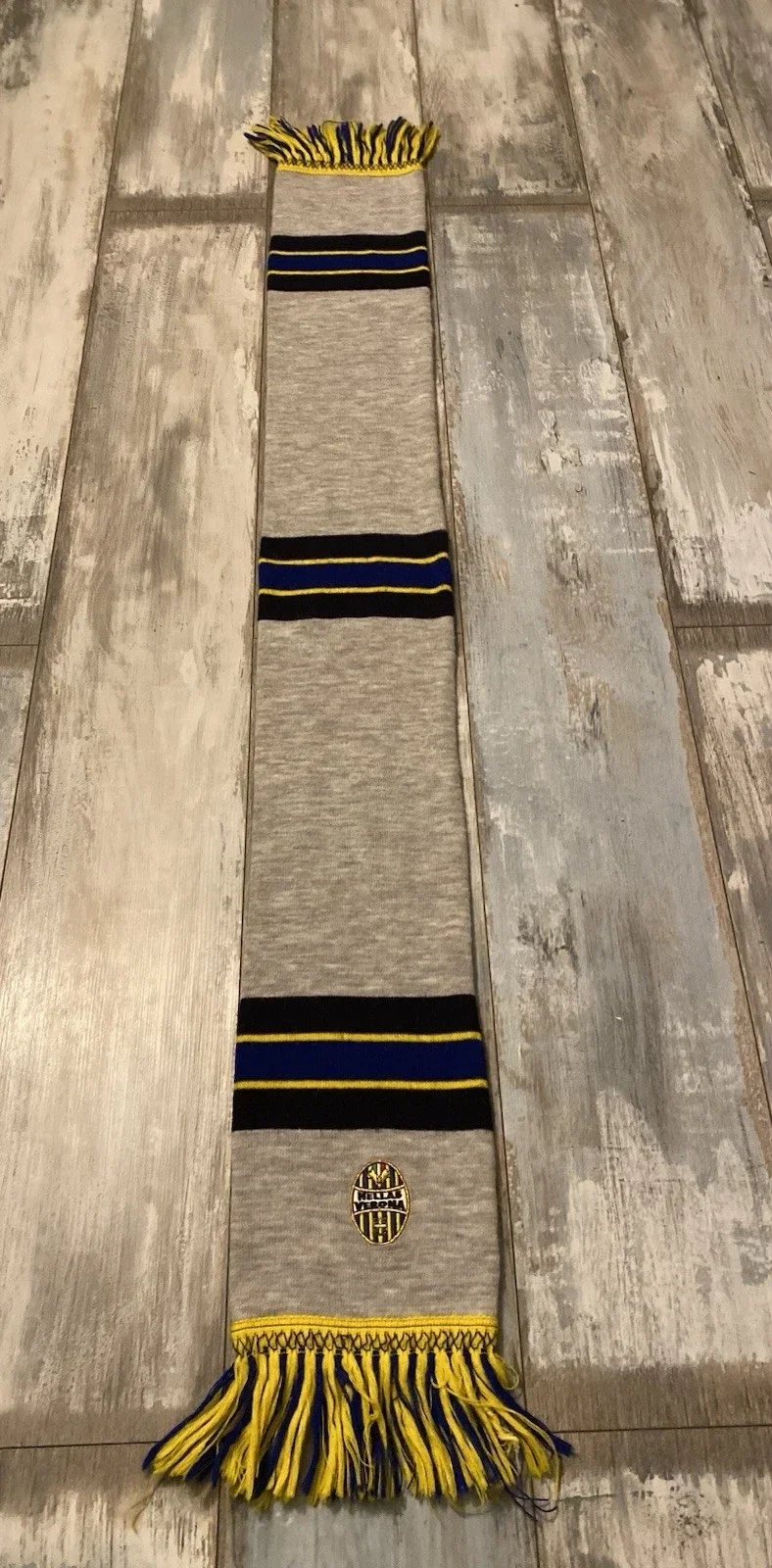 Hellas Verona Fan Schal ⚽️ Serie A ⚽️ Schlichter Schal Mit Fransen ⚽️ 🧣 Top...