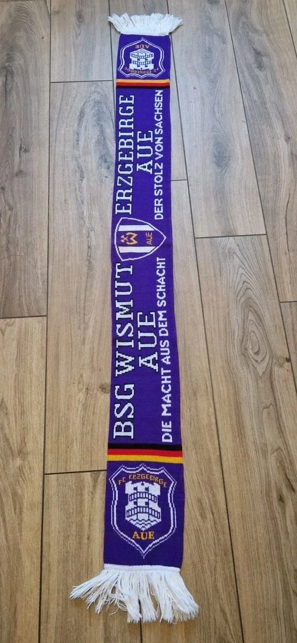 BSG Wismut Aue Fan mit Fransen " Die Macht aus dem Schacht " ⚽️⚽️⚽️⚽️