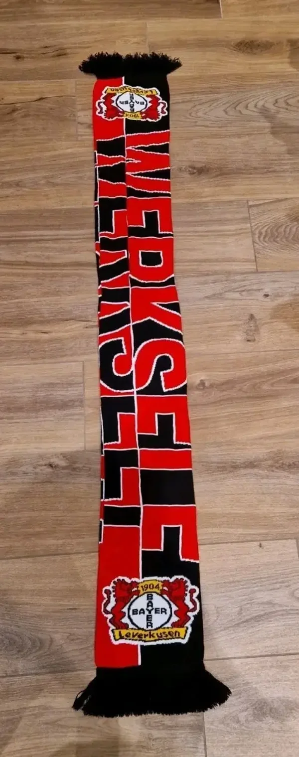 Bayer Leverkusen Fanschal mit Fransen "Werkself " ⚽️⚽️⚽️⚽️