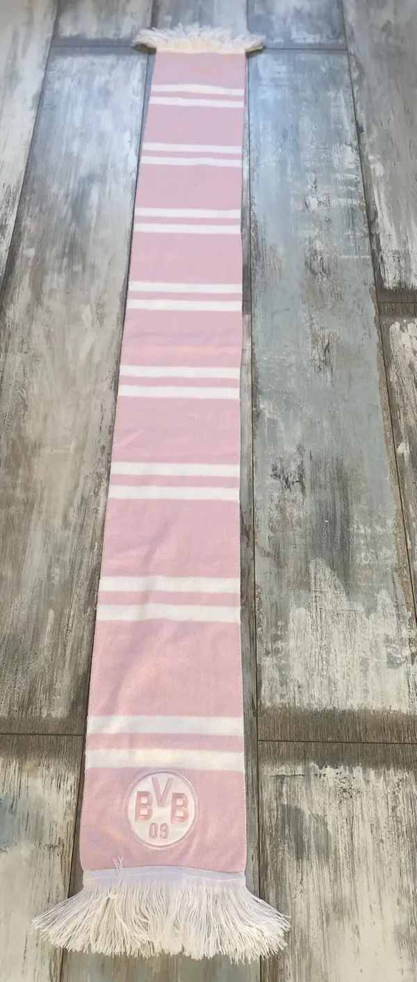 Borussia Dortmund Fan Schal ⚽️ BVB ⚽️ Rosa 🧣Top Zustand🧣