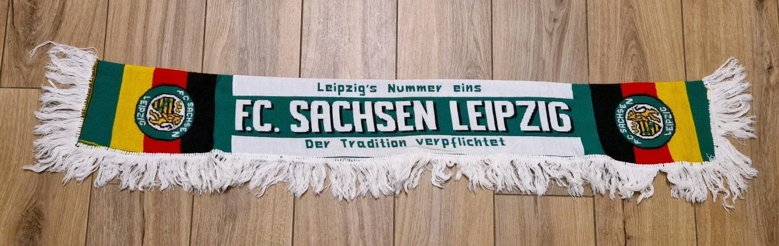 FC Sachsen Leipzig & BSG Chemie Leipzig Fanschal mit Fransen ⚽️⚽️⚽️⚽️