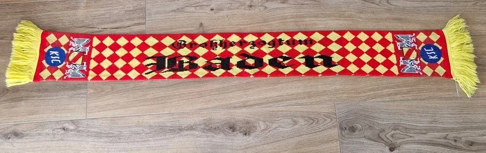 Karlsruher SC Fanschal mit Fransen " Großherzogtum Baden " 2.Bundesliga