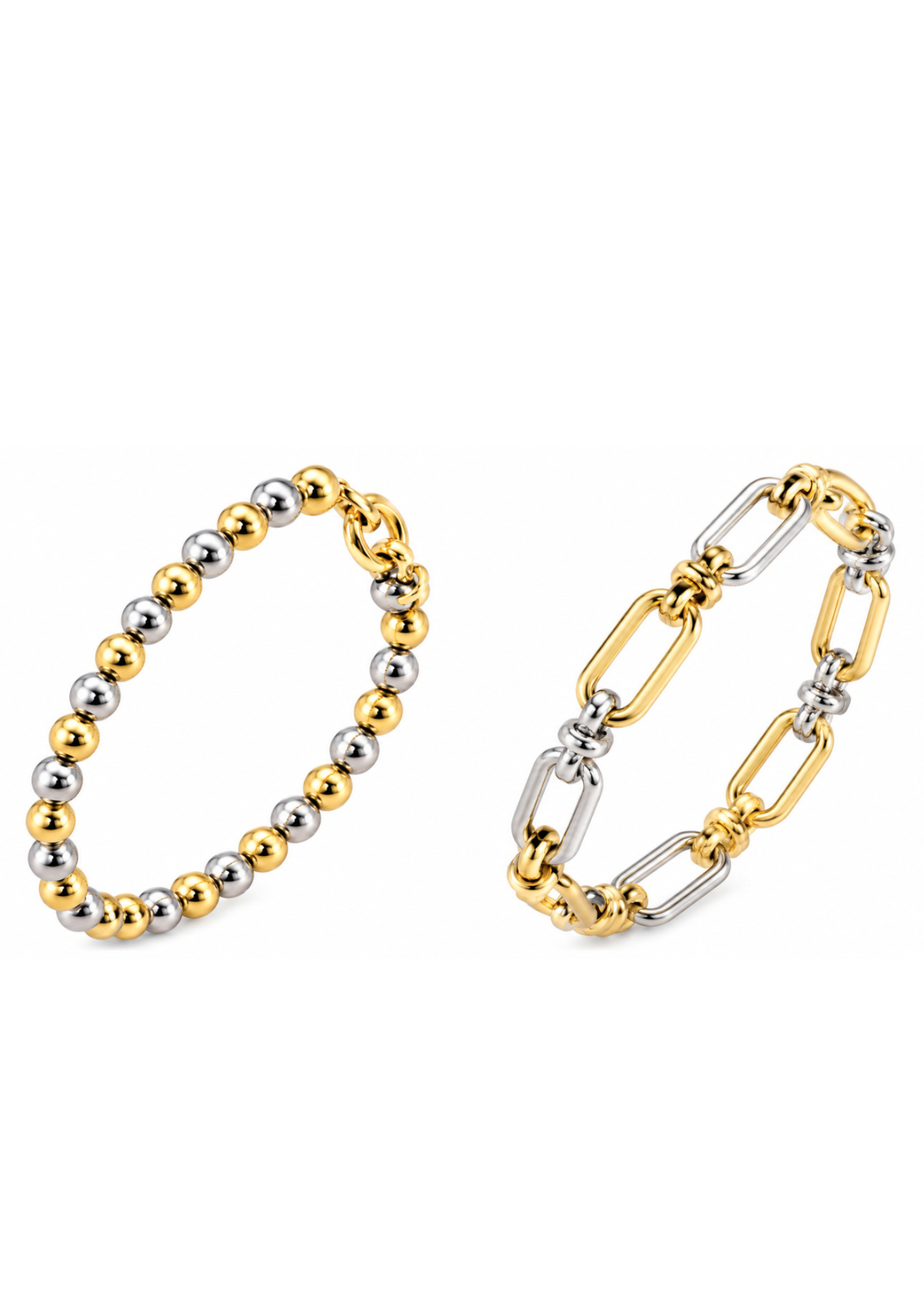 Duo pulseras bicolor