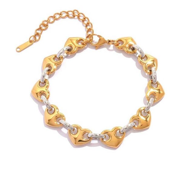 Pulsera Corazones