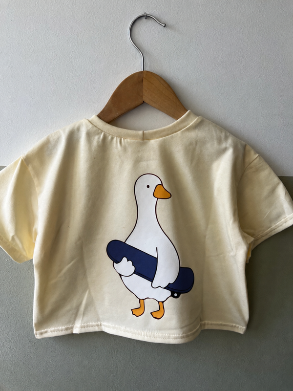 Shirt - silly goose skateboard blauw