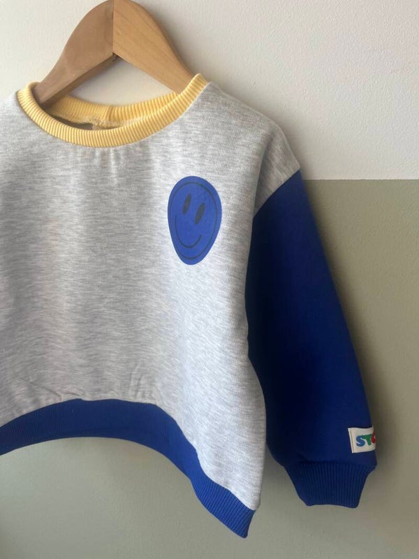 Sweater - smile kobalt
