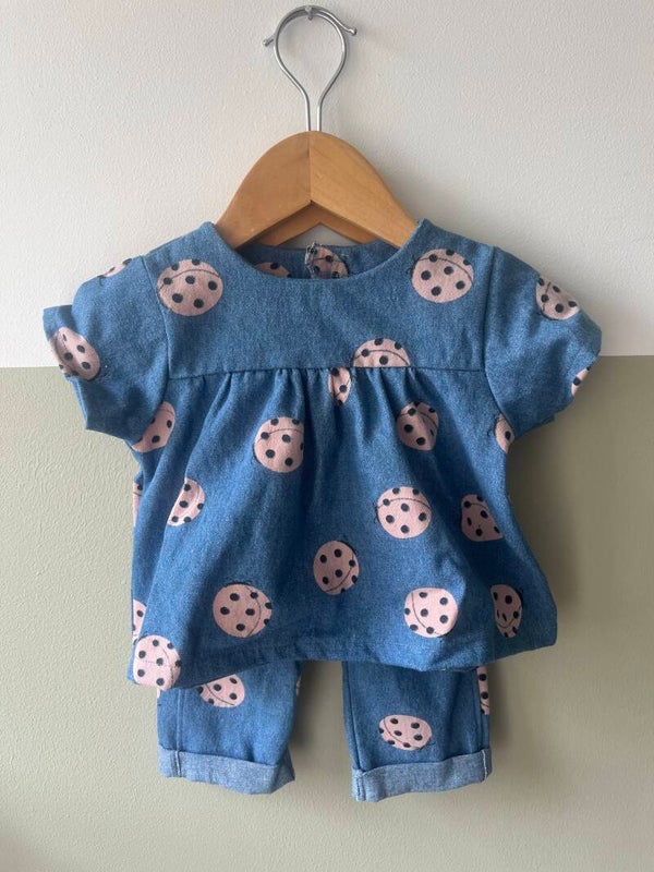 Setje lieveheersbeestjes 74/80