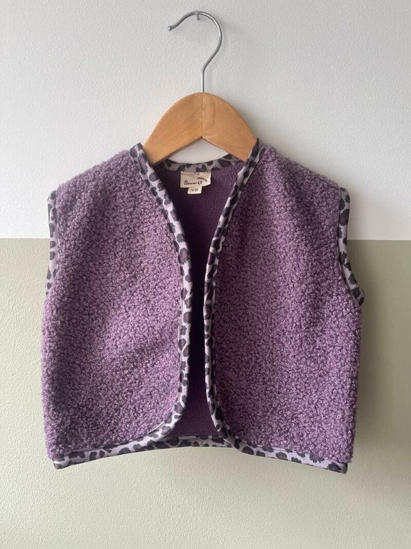 Gilet - paars panter