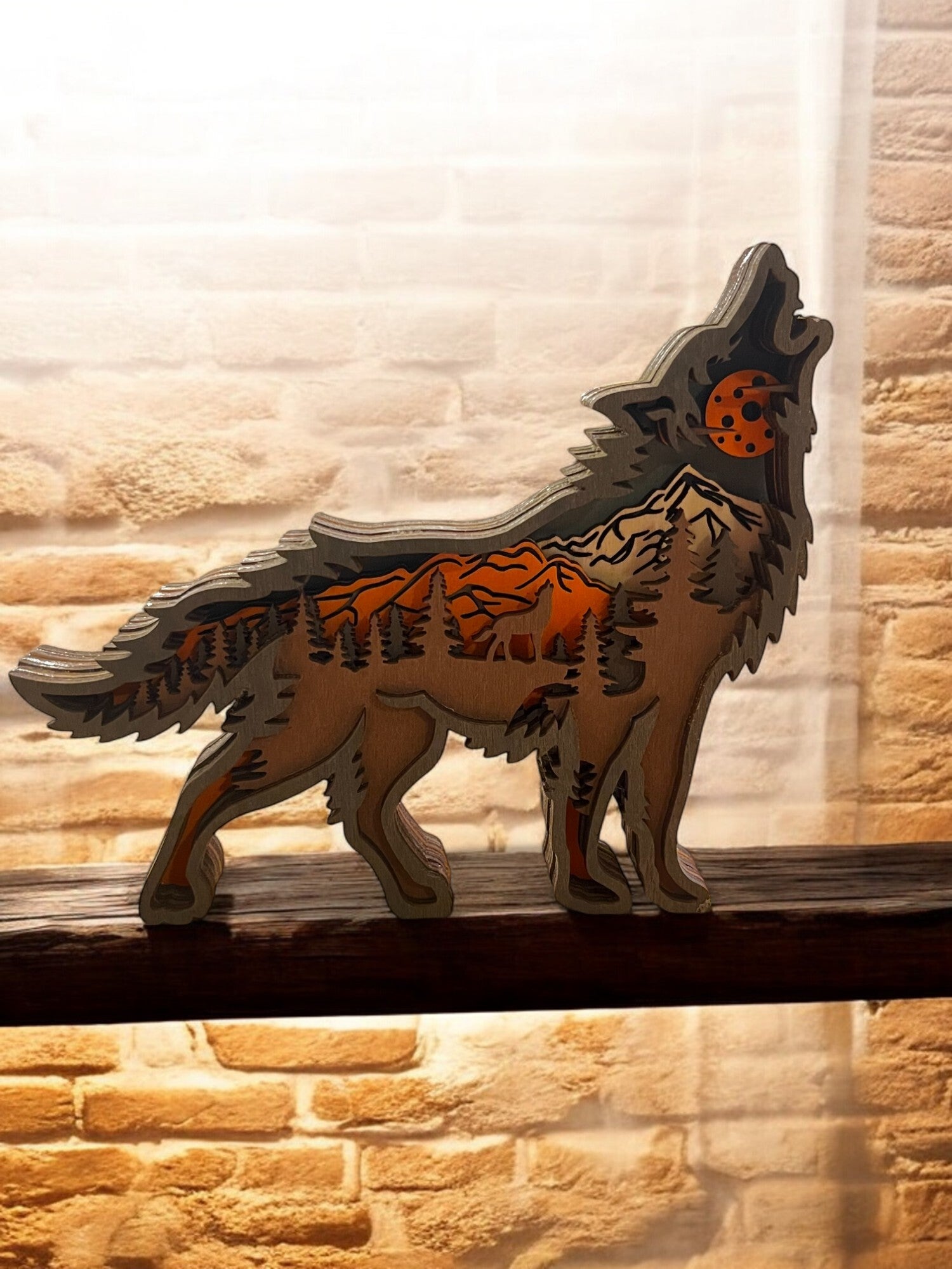 3D udskåret træulv