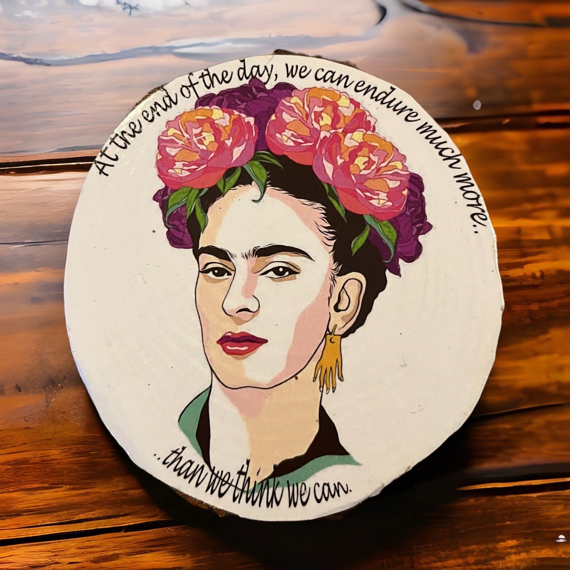 Frida træ coaster