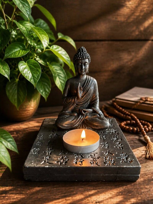 Gautama Buddha lyseholder