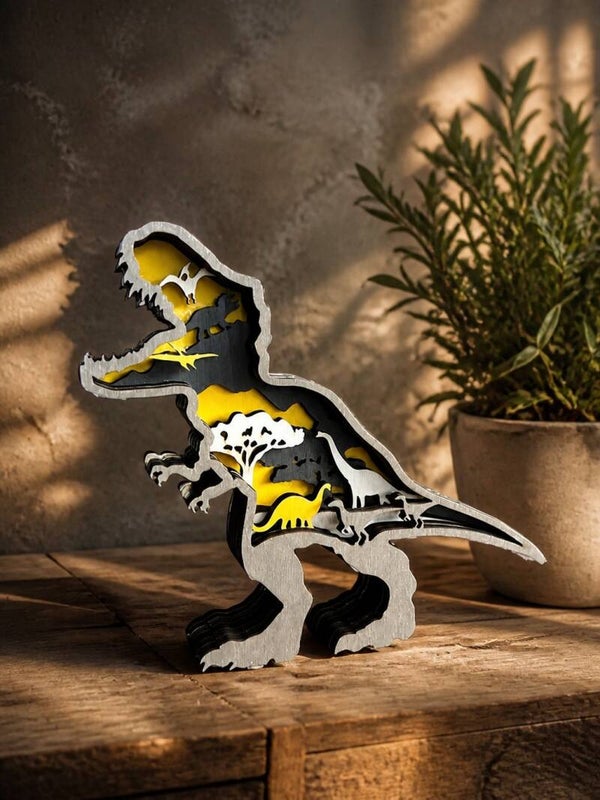 3D udskåret dino