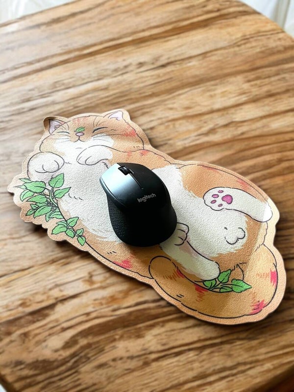 Musemåtte med orange kat