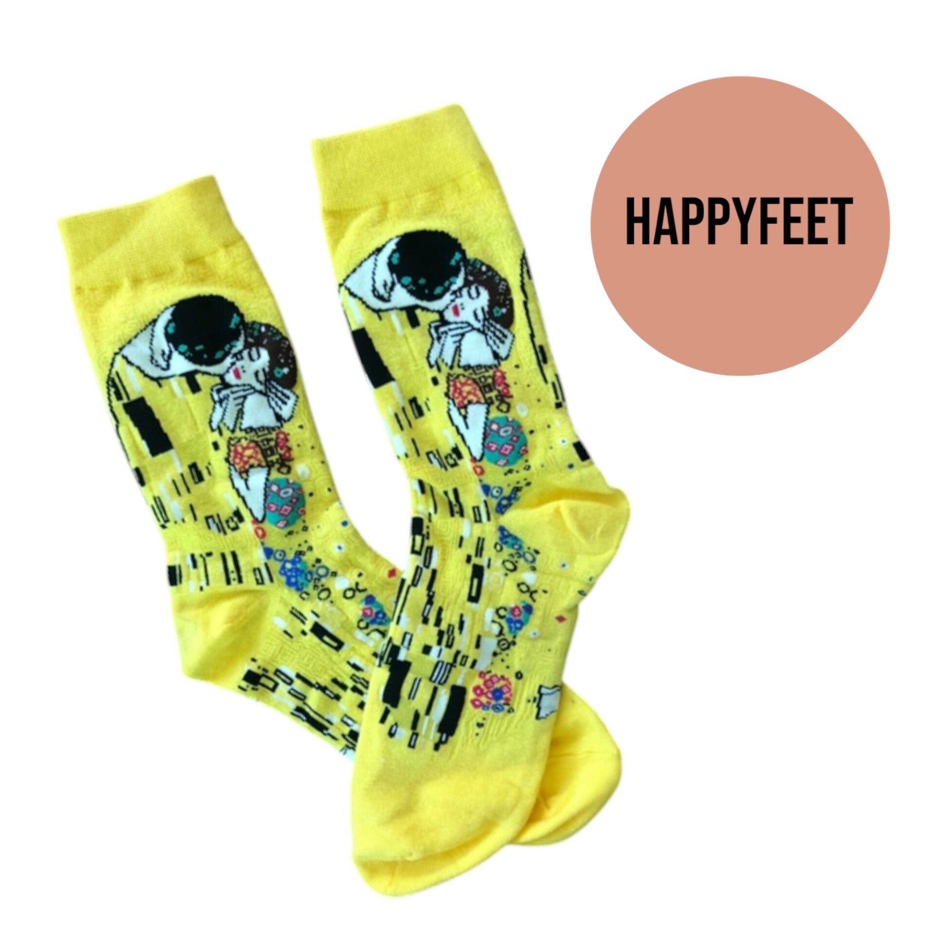 Strømper med Gustav Klimt print