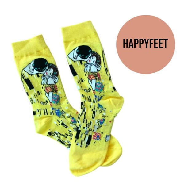 Strømper med Gustav Klimt print